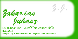 zakarias juhasz business card